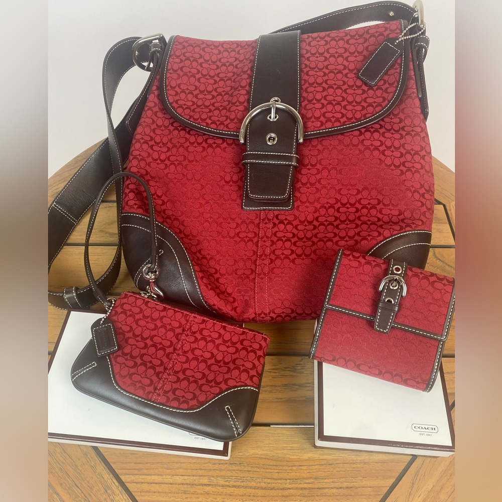 Great Bundle on Coach Handbag, Wrist Bag and Wallet.